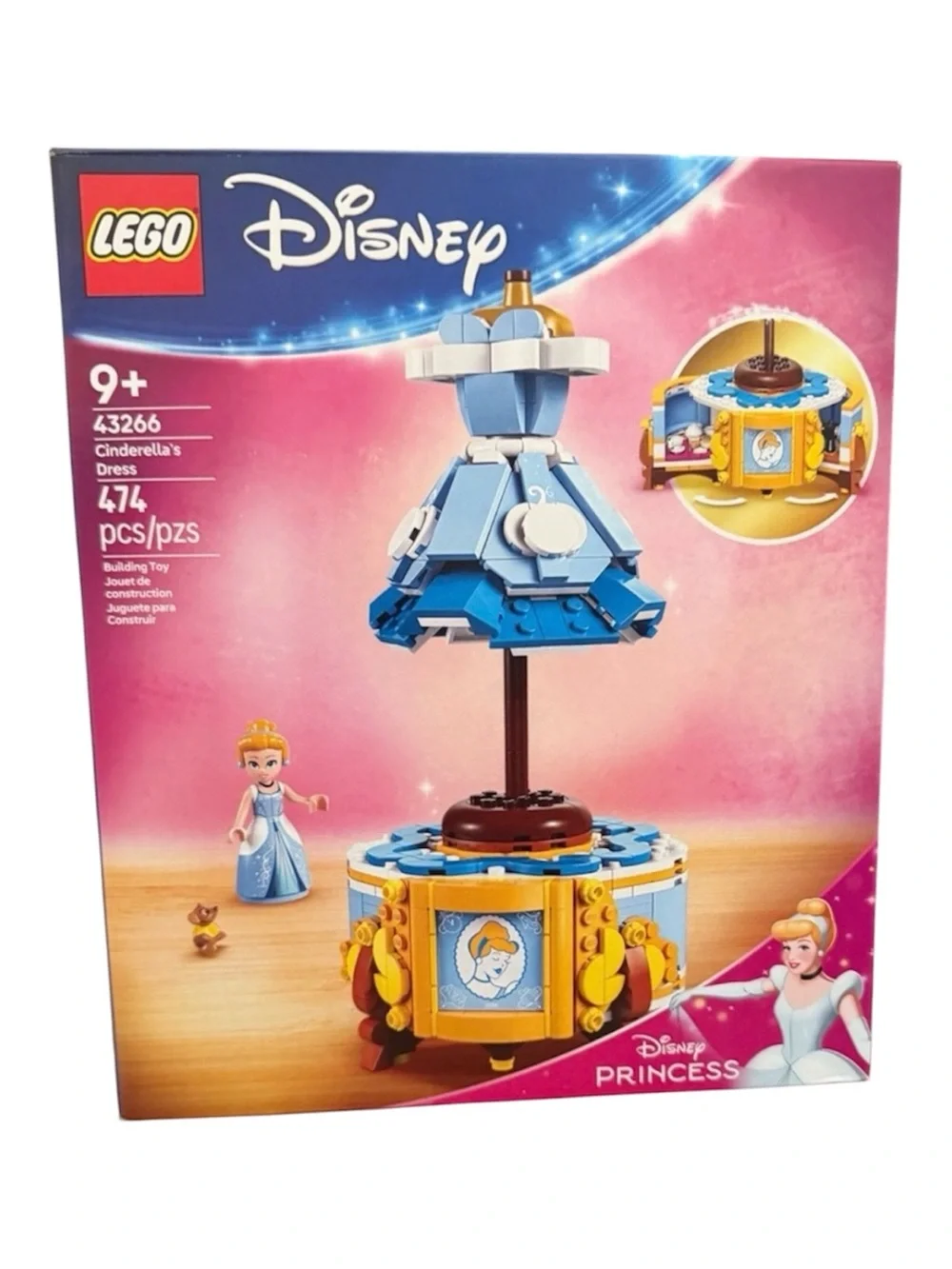 LEGO Disney Cinderella Dress Box - Blue & Yellow